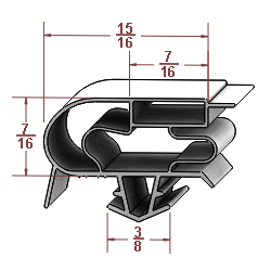 Profile 598 cross-section