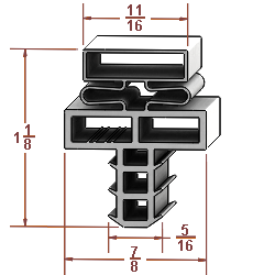 Profile 715 cross-section